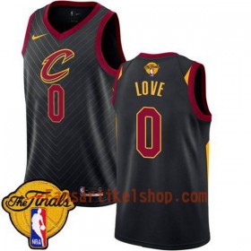 NBA Cleveland Cavaliers Trikot Kevin Love 0 23 2018 NBA Finals Patch Nike Schwarz Swingman - Herren
